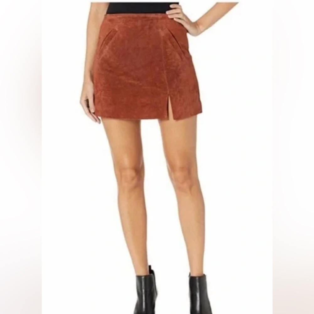NWT BLANKNYC Suede Miniskirt in Brown